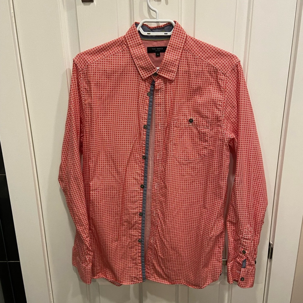 Mens Used Ted Baker Casual Dress Shirt